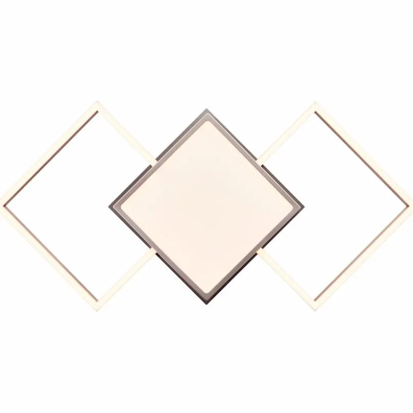 Deckenleuchten|Brilliant LED-Deckenleuchte Zelia Nickel matt