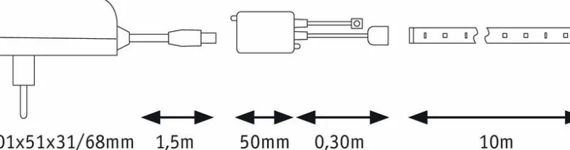 Paulmann Led-Stripes & Lichterketten-LED-Flexband Simple LED 10m Transparent