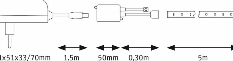 Led-Stripes & Lichterketten|Paulmann LED-Flexband Simple LED 5m Transparent