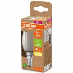 E14|Osram LED-Kerze E14/2,5 Watt/Energie B Transparent