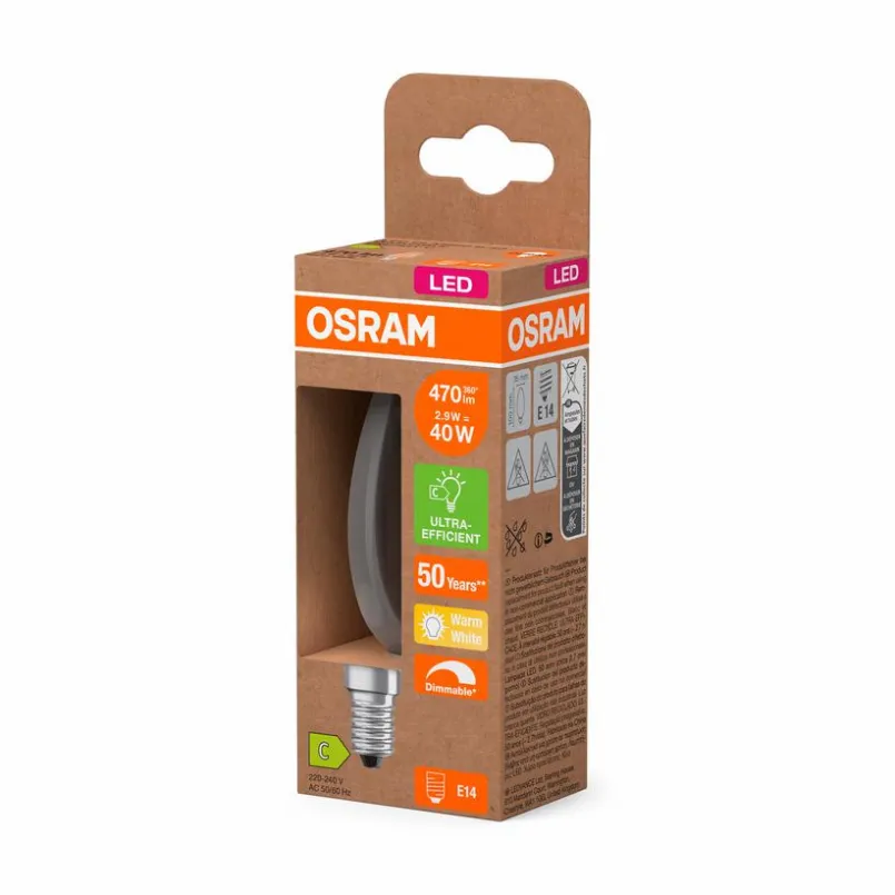LED-Kerze E14/2,9 Watt/Energie C<Osram New