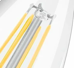 E14|Osram LED-Kerze E14/4 Watt/Energie E Transparent