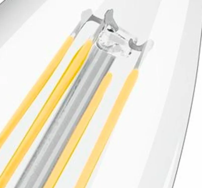 E14|Osram LED-Kerze E14/4 Watt/Energie E Transparent