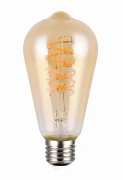 E27|Trio LED-Kolbenform E27 / 7 Watt Braun