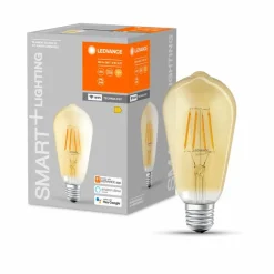 Leuchtmittel|E27|LEDVANCE LED-Kolbenform E27/6 Watt/Energie E Braun