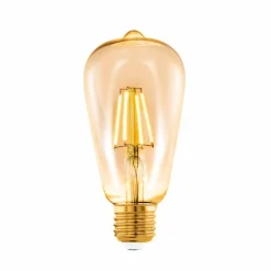EGLO Leuchtmittel|E27-LED-Kolbenform E27/4,9Watt/Energie F Braun