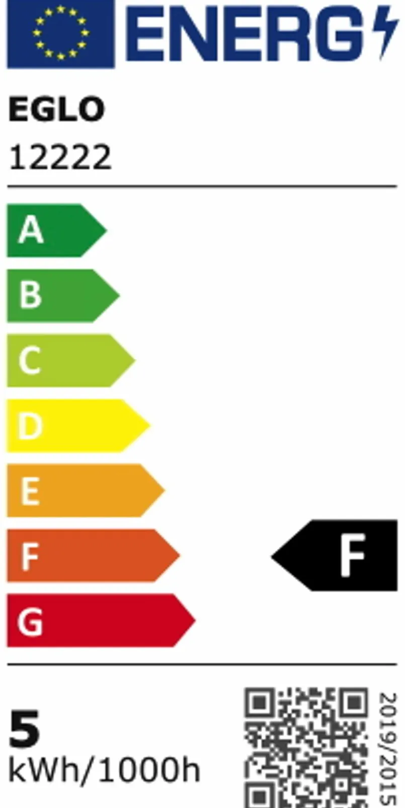 EGLO Leuchtmittel|E27-LED-Kolbenform E27/4,9Watt/Energie F Braun