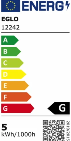 E27|EGLO LED-Kolbenform E27/4,9Watt/Energie G Braun