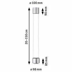 Paulmann Schienensysteme-LED-Pendelleuchte Aldan Chrom Matt