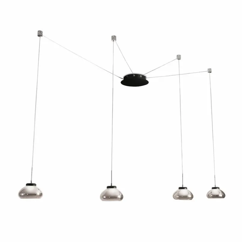 Pendelleuchten|FABAS LED-Pendelleuchte Arabella Rauch