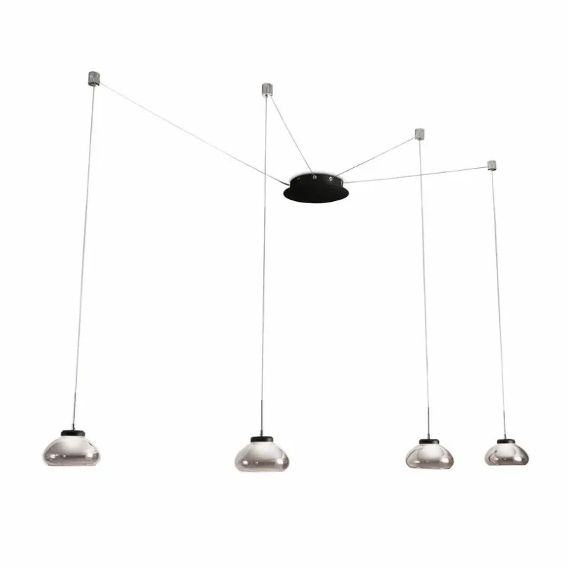 Pendelleuchten|FABAS LED-Pendelleuchte Arabella Rauch