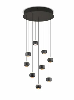 Musterring Leuchten Pendelleuchten-LED-Pendelleuchte Cannon Schwarz