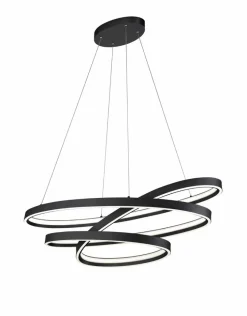 Cinque Pendelleuchten-LED-Pendelleuchte Ciola Schwarz