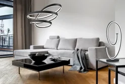 Cinque Pendelleuchten-LED-Pendelleuchte Ciola Schwarz