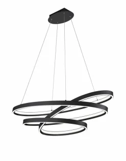 Cinque Pendelleuchten-LED-Pendelleuchte Ciola Schwarz
