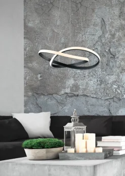 Pendelleuchten|Reality Leuchten LED-Pendelleuchte Course Schwarz