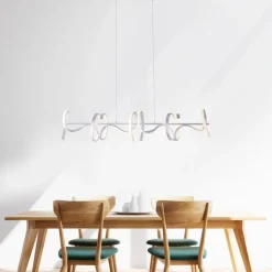 Pendelleuchten|JUST LIGHT. LED-Pendelleuchte Curls Silber