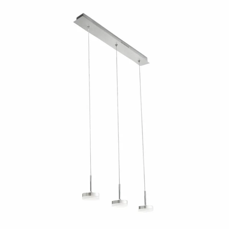 FABAS Pendelleuchten-LED-Pendelleuchte DUNK Silber