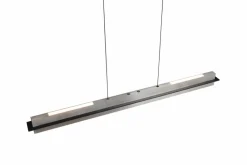 Trio Pendelleuchten-LED-Pendelleuchte Emerson Nickel matt