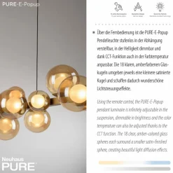 Pendelleuchten|Neuhaus PURE LED-Pendelleuchte E-Popup Bronze