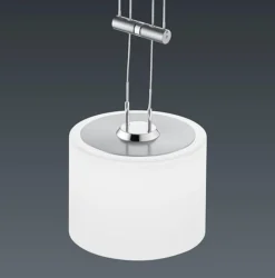 Bankamp Pendelleuchten|Pendelleuchten-LED-Pendelleuchte GRAZIA Nickel matt / Chrom