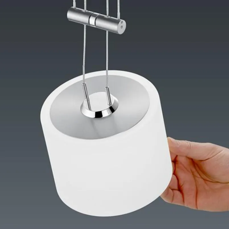 Bankamp Pendelleuchten|Pendelleuchten-LED-Pendelleuchte GRAZIA Nickel matt / Chrom