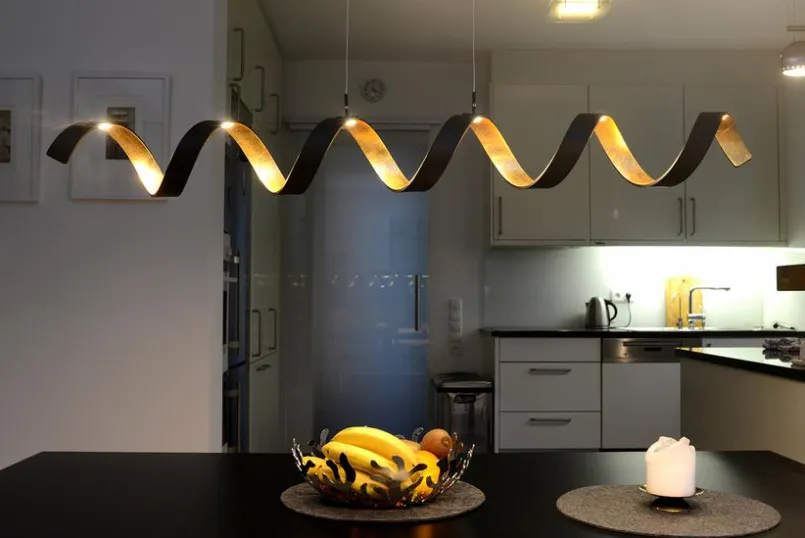 Pendelleuchten|Eco-Light LED-Pendelleuchte Helix Schwarz