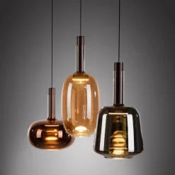 Pendelleuchten|JUST LIGHT. LED-Pendelleuchte Irides Coffee