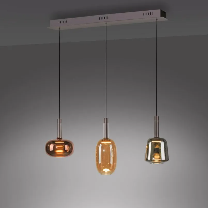 Pendelleuchten|JUST LIGHT. LED-Pendelleuchte Irides Coffee
