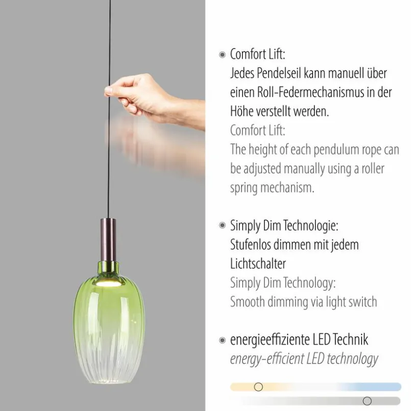 LED-Pendelleuchte Irides<JUST LIGHT.