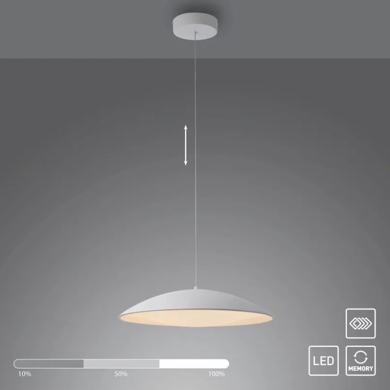 SCHÖNER WOHNEN-Kollektion Pendelleuchten-LED-Pendelleuchte Lente Weiß