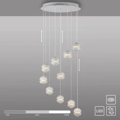 SCHÖNER WOHNEN-Kollektion Pendelleuchten-LED-Pendelleuchte Lini Weiß