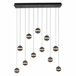 SCHÖNER WOHNEN-Kollektion Pendelleuchten-LED-Pendelleuchte Lini Schwarz