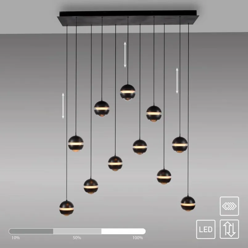 SCHÖNER WOHNEN-Kollektion Pendelleuchten-LED-Pendelleuchte Lini Schwarz