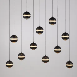 SCHÖNER WOHNEN-Kollektion Pendelleuchten-LED-Pendelleuchte Lini Schwarz