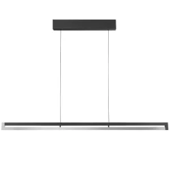 lumiCouture Pendelleuchten-LED-Pendelleuchte Metall, /chrom Schwarz