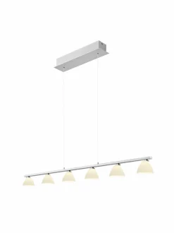 Pendelleuchten|Hell LED-Pendelleuchte Mona Nickel matt