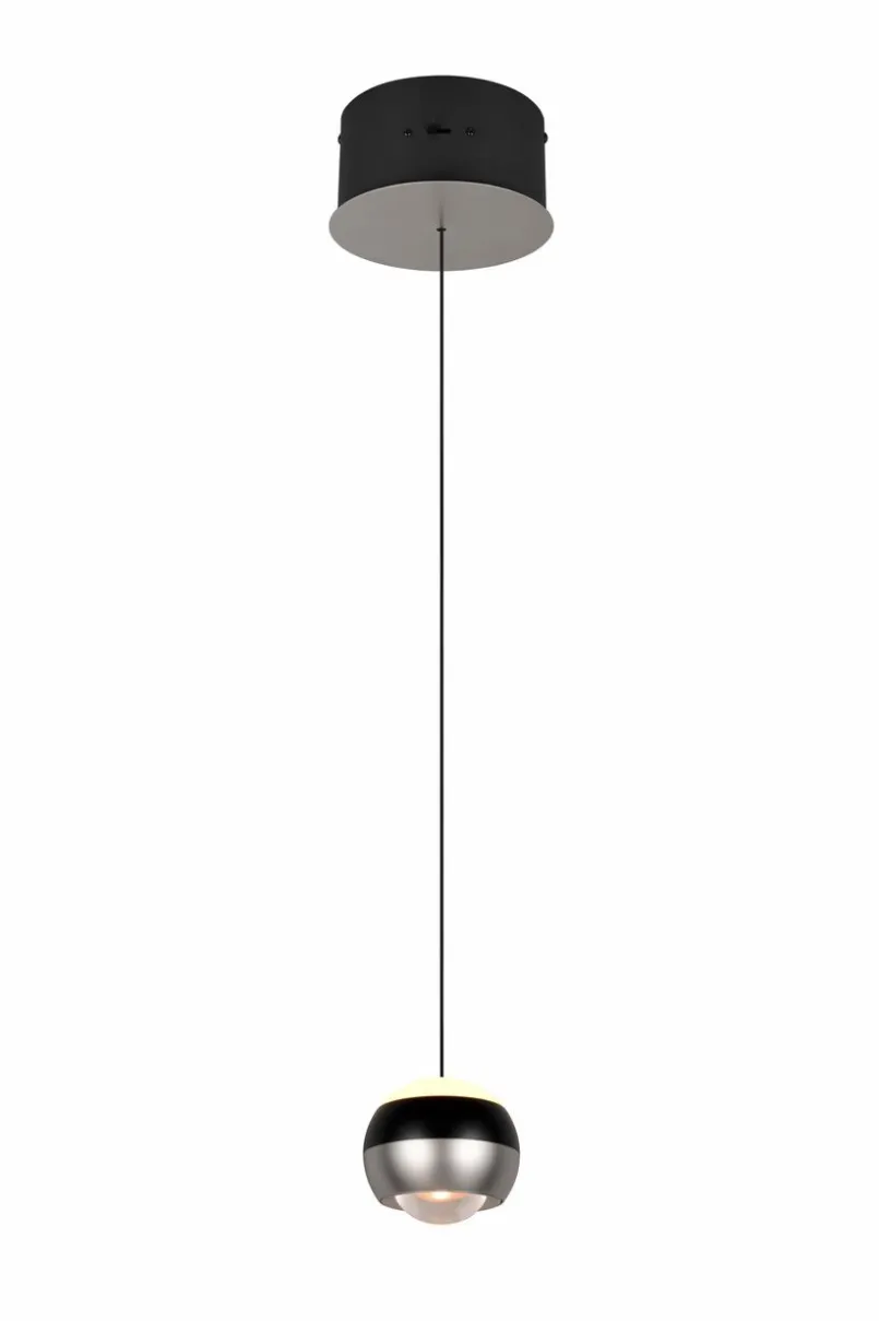 Pendelleuchten|Trio Select LED-Pendelleuchte Orbit Nickel matt