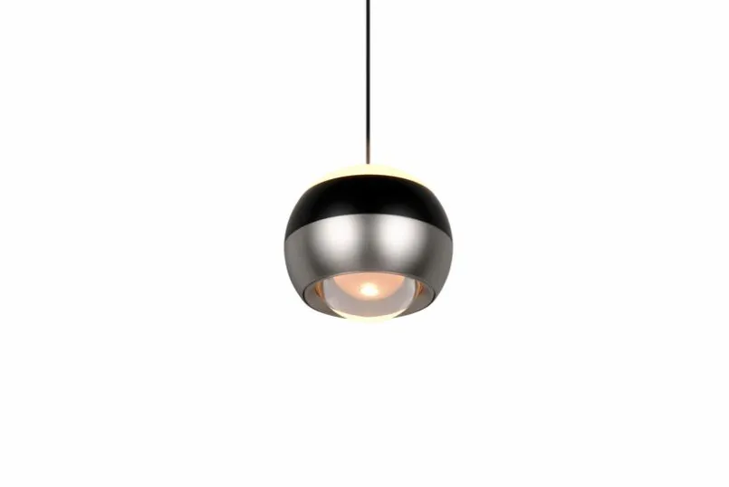 Pendelleuchten|Trio Select LED-Pendelleuchte Orbit Nickel matt