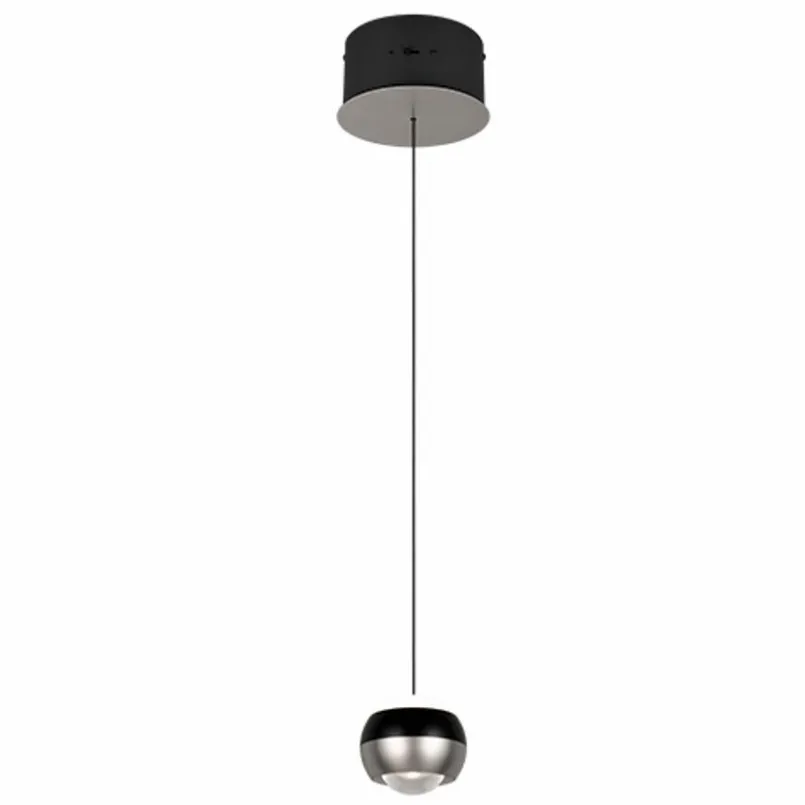 Pendelleuchten|Trio Select LED-Pendelleuchte Orbit Nickel matt