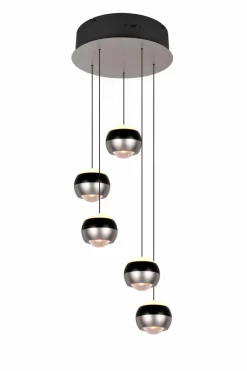 Pendelleuchten|Trio Select LED-Pendelleuchte Orbit Nickel matt