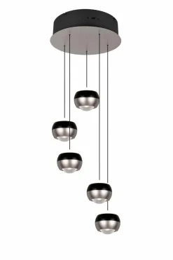 Pendelleuchten|Trio Select LED-Pendelleuchte Orbit Nickel matt