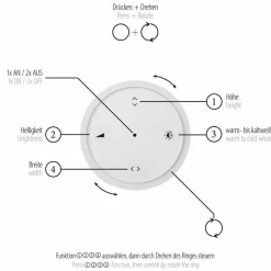 LED-Pendelleuchte Pure E-Mot<Neuhaus PURE Hot