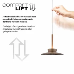 Pendelleuchten|Neuhaus PURE LED-Pendelleuchte Pure Moon Bronze