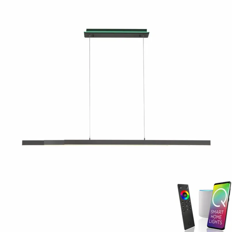 Pendelleuchten|Pendelleuchten|Q SMART HOME LIGHTS LED-Pendelleuchte Q-Arian Anthrazit
