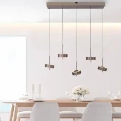 Q SMART HOME LIGHTS Pendelleuchten-LED-Pendelleuchte Q-Rotate Dunkelbraun