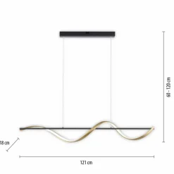 Pendelleuchten|Pendelleuchten|Q SMART HOME LIGHTS LED-Pendelleuchte Q-Swing Messing