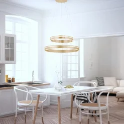 Pendelleuchten|Pendelleuchten|Q SMART HOME LIGHTS LED-Pendelleuchte Q-Vito Messing