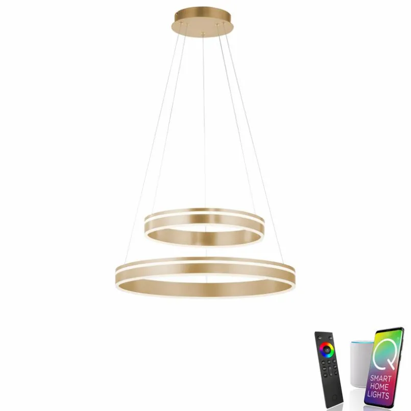 Pendelleuchten|Pendelleuchten|Q SMART HOME LIGHTS LED-Pendelleuchte Q-Vito Messing