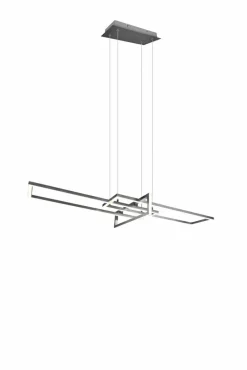 Trio Pendelleuchten-LED-Pendelleuchte Salinas Nickel matt